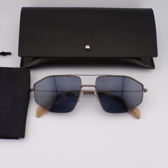 Rag & Bone Antique Gold Geometric Aviator Navigator, Lightweight Unisex 5036GS main image 14